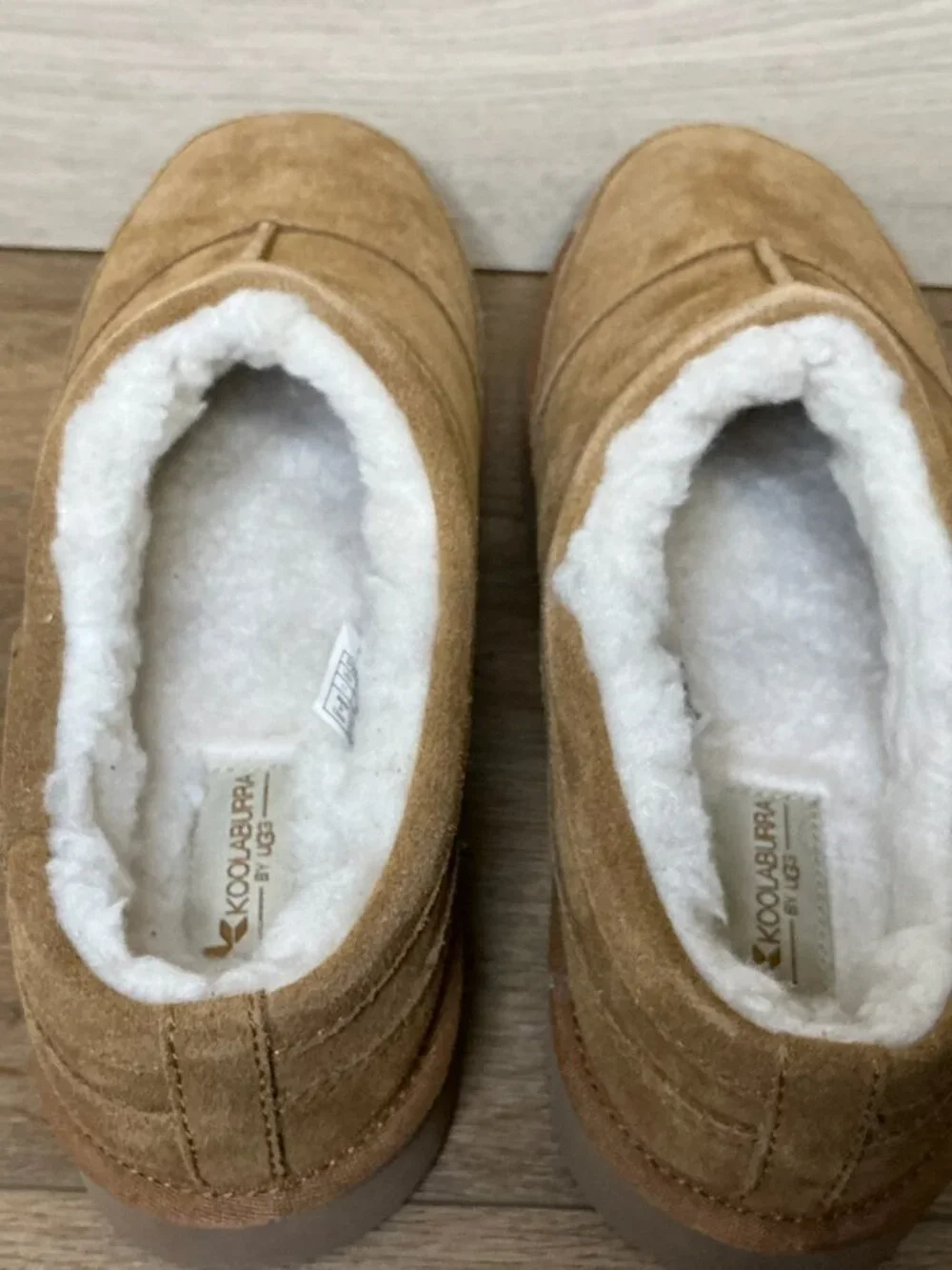 Koolaburra by UGG Graisen Suede Fur-Lined Slippers Size 11